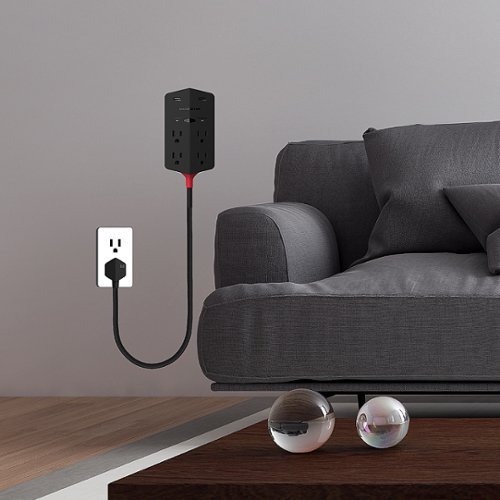 Monster Power Shield XL 4 Outlet 2 USB-A 540 Joules Surge Protector - Black SHOP ONLINE