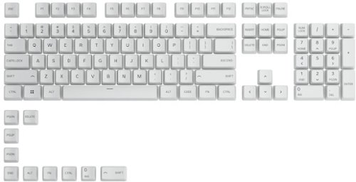 

Glorious - GPBT Dye Sublimated Keycaps 114 Keycap Set for 100% 85% 80% TKL 60% Compact 75% Mechanical Keyboards - White