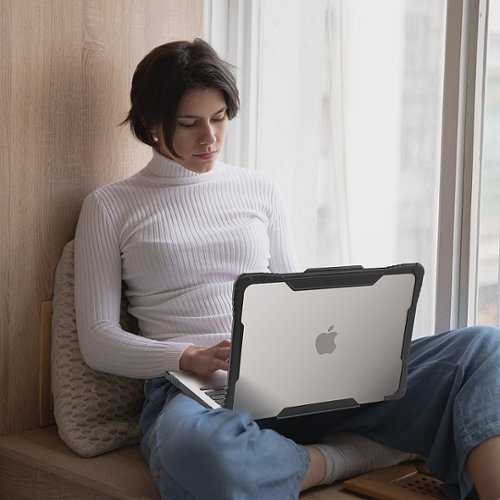Techprotectus Shockproof rugged case that fits the 2022-2024 MacBook Air 13.6 with Apple M2/M3/M4 Chip - Black SHOP ONLINE