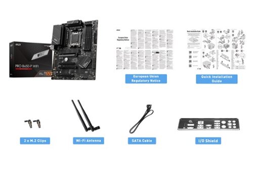 MSI PRO B650-P WIFI (SOCKET AM5) AMD B650 ATX DDR5 WI-FI 6E MOTHERBOARD - BLACK BUY ONLINE