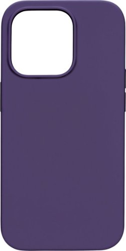  Insignia™ - Silicone Case with MagSafe for iPhone 14 Pro Max - Deep Purple