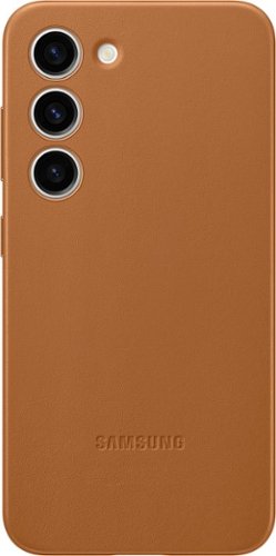 Samsung - Galaxy S23 Leather Case - Camel-Front_Standard 