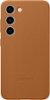Samsung - Galaxy S23 Leather Case - Camel-Front_Standard