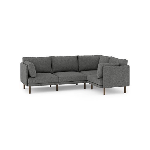 Burrow - Modern Field 4-Seat Sectional - Carbon