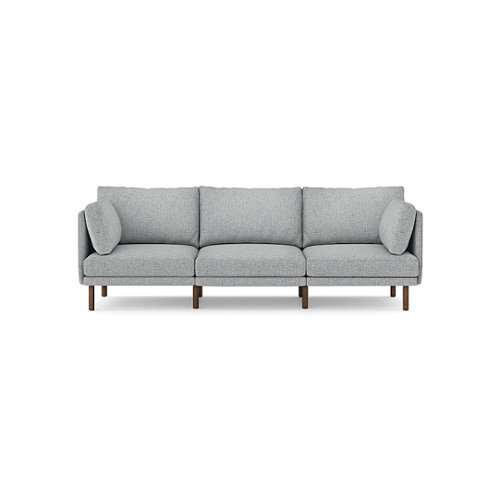 Burrow - Modern Field 3-Seat Sofa - Fog