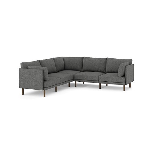 Burrow - Modern Field 5-Seat Sectional - Carbon