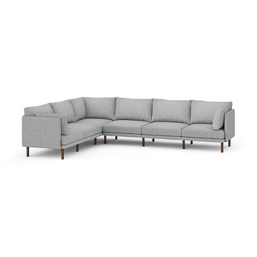 Burrow - Modern Field 6-Seat Sectional - Fog