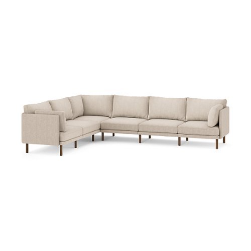 Burrow - Modern Field 6-Seat Sectional - Oatmeal