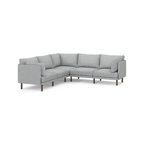 

Burrow - Modern Field 5-Seat Sectional - Fog