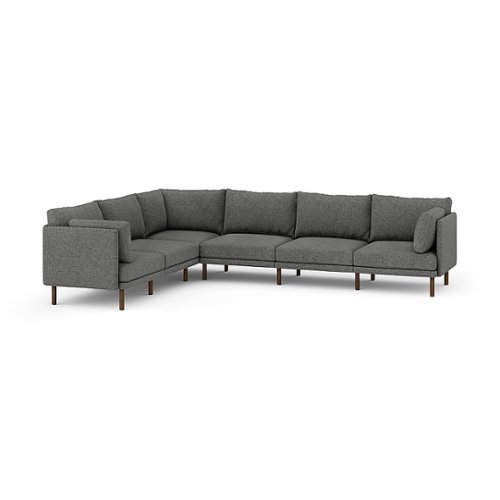 Burrow - Modern Field 6-Seat Sectional - Carbon