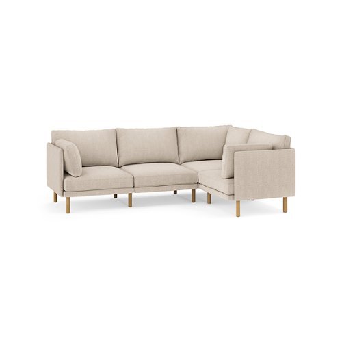Burrow - Modern Field 4-Seat Sectional - Oatmeal