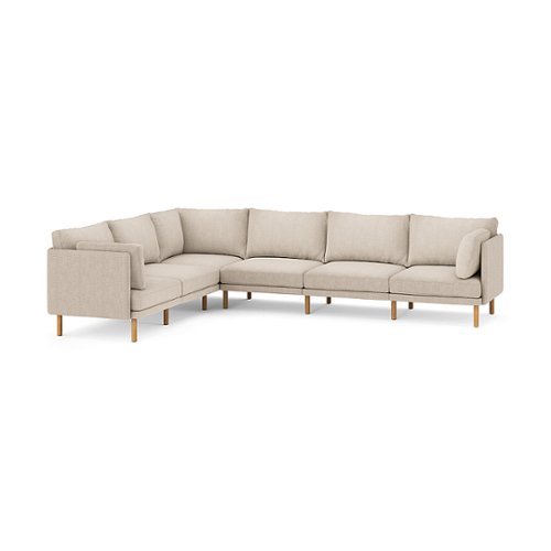 Burrow - Modern Field 6-Seat Sectional - Oatmeal