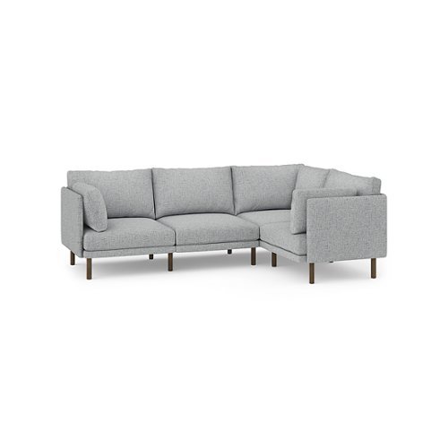 Burrow - Modern Field 4-Seat Sectional - Fog