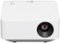 LG - CineBeam PF510Q Full HD 1080p Wireless Smart DLP Portable Projector with High Dynamic Range - White-Front_Standard