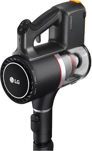 LG - CordZero A9 Cordless Stick Vacuum with 2 Quick Release Batteries - Matte Black