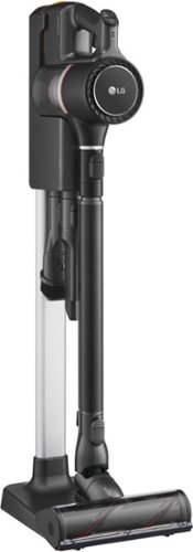 LG - CordZero A9 Cordless Stick Vacuum with 2 Quick Release Batteries - Matte Black