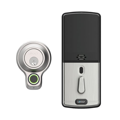 Lockly Flex Touch Smart Lock Replacement Deadbolt with 3D Biometric Fingerprint/App/Physical Key - Satin Nickel GLOBAL SHIPPING