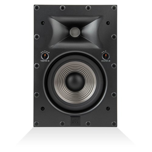 JBL - Studio 6 6.5" 2-Way In-Wall Speaker with Compression Tweeter - Black