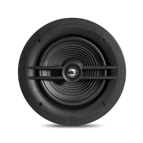 JBL - Stage In-Ceiling Loudspeaker with 1" Aluminum Dome Tweeter and 8" Polycellulose Cone Woofer - Black