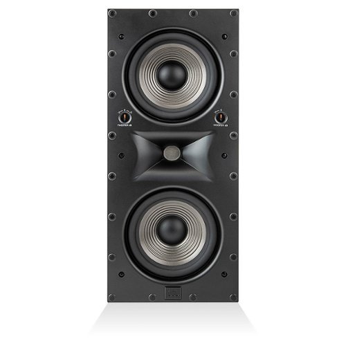 JBL - Studio 6 Dual-8" 2-Way In-Wall Speaker - Black