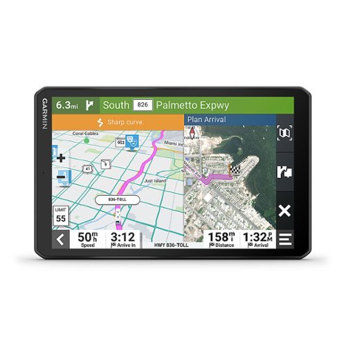 Photos - Sat Nav Garmin  RV 895 8" GPS Navigator with Built-In Bluetooth - Black 010-02748 