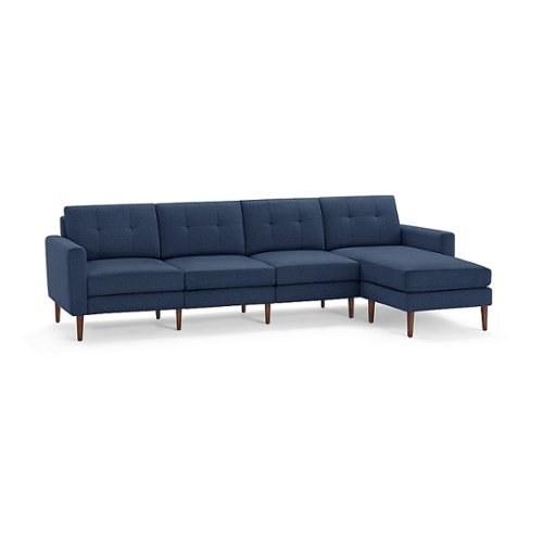 Burrow - Mid-Century Nomad King Sectional - Navy Blue