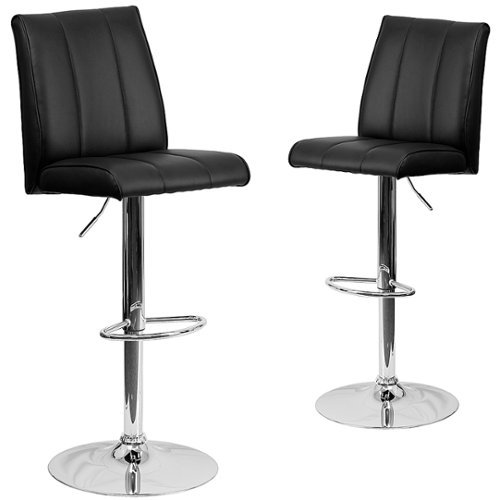 

Flash Furniture - Charles Contemporary Vinyl Barstool (set of 2) - Black