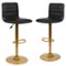 Alamont Home - Vincent Contemporary Vinyl Barstool (set of 2) - Black-Front_Standard
