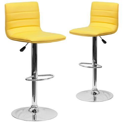 

Flash Furniture - Vincent Contemporary Vinyl Barstool (set of 2) - Yellow