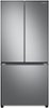 Samsung - 25 cu. ft. 3-Door French Door Smart Refrigerator with Beverage Center - Stainless Steel-Front_Standard