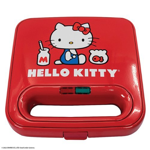 Uncanny Brands Hello Kitty Red Sandwich Maker  a Hello Kitty Kitchen Appliance - Red