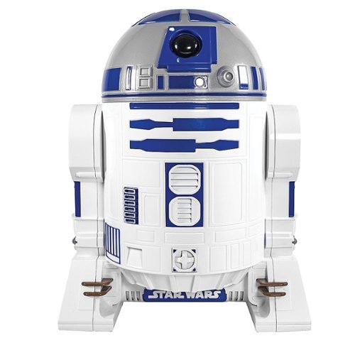 Uncanny Brands Star Wars R2D2 Popcorn Maker- Fully Operational Droid Kitchen Appliance - White