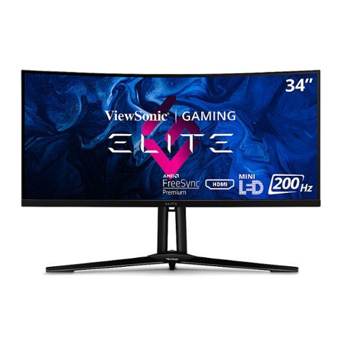 ViewSonic - ELITE  XG341C-2K 34" LCD UWQHD FreeSync Gaming Monitor