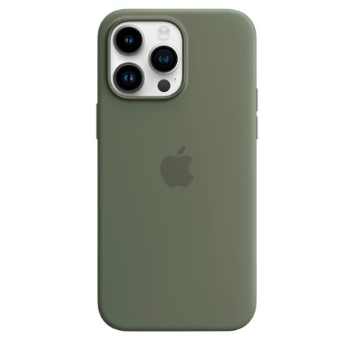 

Apple - iPhone 14 Pro Max Silicone Case with MagSafe - Olive