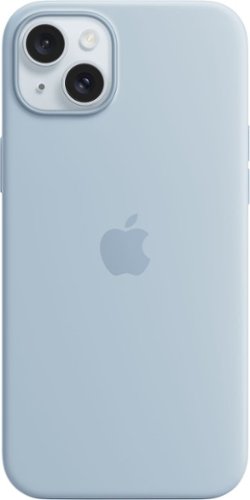 Apple - iPhone 15 Plus Silicone Case with MagSafe - Light Blue