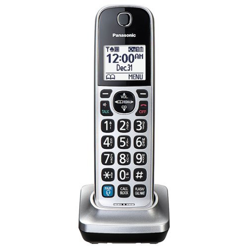 Panasonic - KX-TGDA99S Cordless Expansion Handset Compatible with KX-TGD89x and KX-TGF89x Series - Silver
