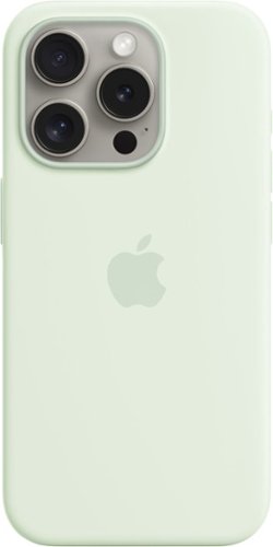 Apple - iPhone 15 Pro Silicone Case with MagSafe - Soft Mint