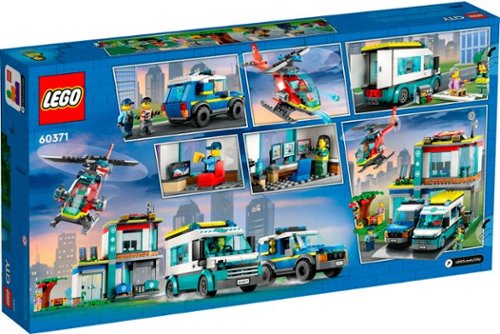 LEGO City Emergency Vehicles HQ 60371 WORLDWIDE DELIVERY