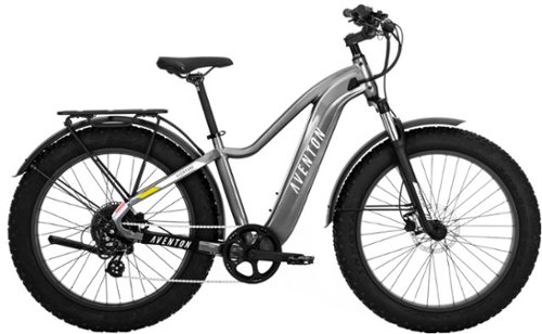 

Aventon - Aventure.2 Step-Over Ebike w/ up to 60 mile Max Operating Range and 28 MPH Max Speed - Large - Slate