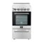 Forno Appliances - Pallerano Alta Qualita 2.05 Cu. Ft. Freestanding Electric Range - Silver-Front_Standard