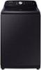 Samsung - 4.9 cu. ft. Large Capacity Top Load Washer with ActiveWave Agitator and Deep Fill - Brushed Black-Front_Standard