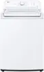 Front. LG - 4.1 Cu. Ft. High-Efficiency Top Load Washer with TurboDrum Technology - White.