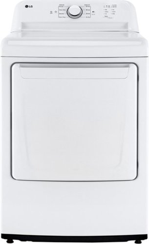 LG - 7.3 Cu. Ft. Smart Gas Dryer with Sensor Dry - White