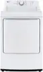 Front. LG - 7.3 Cu. Ft. Gas Dryer with Sensor Dry - White.