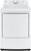 Front. LG - 7.3 Cu. Ft. Electric Dryer with Sensor Dry - White.