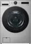 Front. LG - 4.5 Cu. Ft. High-Efficiency Smart Front Load Washer with Steam and TurboWash 360 - Graphite Steel.