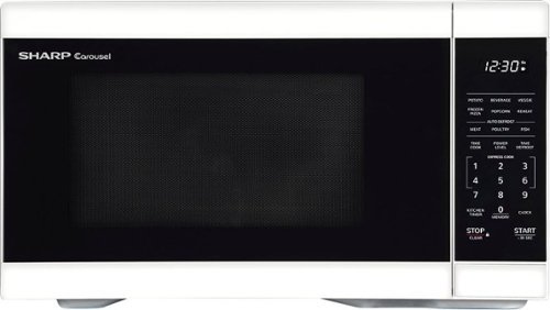 Sharp 1.1 cu ft Countertop Microwave with 1000 watts and Auto Cook Features - White