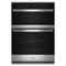 Whirlpool - 30" Built-In Electric Convection Double Wall Combination with Microwave and WiFi - Stainless Steel-Front_Standard