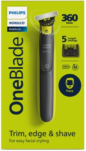Philips Norelco OneBlade 360 Face - Hybrid Electric Trimmer and Shaver - Green BUY ONLINE
