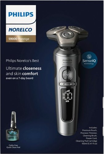 Philips Norelco S9000 Prestige Rechargeable Wet & Dry Shaver with Precision Trimmer and Premium Case, SP9841/84 - Light Brushed Chrome HOW TO BUY